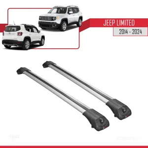 Jeep Limited 2014 ve Sonrası ile uyumlu ACE-1 Ara Atkı Tavan Barı GRİ - Görsel 3