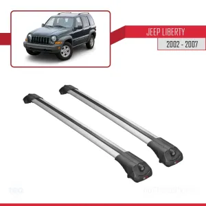 Jeep Cherokee 2002-2007 Arası ile uyumlu ACE-1 Ara Atkı Tavan Barı GRİ - Görsel 3