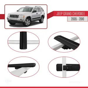 Jeep Grand Cherokee 2005-2010 Arası ile uyumlu Basic Model Ara Atkı Tavan Barı SİYAH 3 ADET thumb 4