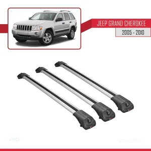 Jeep Grand Cherokee 2005-2010 Arası ile uyumlu ACE-1 Ara Atkı Tavan Barı GRİ 3 ADET BAR thumb 3