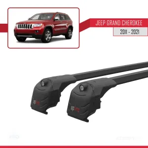 Jeep Grand Cherokee (WK2) 2011-2021 Arası ile uyumlu ACE-2 Ara Atkı Tavan Barı SİYAH thumb 4
