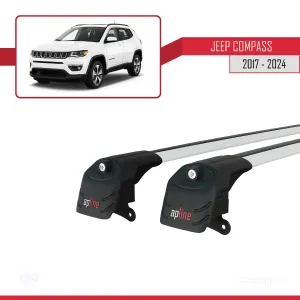 Jeep Compass 2017 ve Sonrası ile uyumlu ACE-2 Ara Atkı Tavan Barı GRİ - Görsel 4