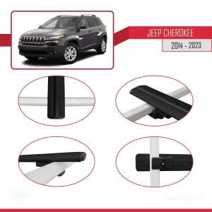 Jeep Cherokee (KL) 2014-2023 Arası ile uyumlu Basic Model Ara Atkı Tavan Barı SİYAH 3 ADET - Görsel 4