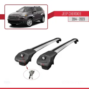 Jeep Cherokee (KL) 2014-2023 Arası ile uyumlu ACE-1 Ara Atkı Tavan Barı GRİ thumb 4