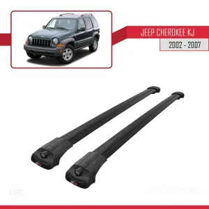 Jeep Cherokee (KJ) 2002-2007 Arası ile uyumlu ACE-1 Ara Atkı Tavan Barı SİYAH - Görsel 3