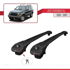 Jeep Cherokee (KJ) 2002-2007 Arası ile uyumlu ACE-1 Ara Atkı Tavan Barı SİYAH - Görsel 4