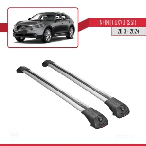 Infiniti QX70 S51 2013 ve Sonrası ile uyumlu ACE-1 Ara Atkı Tavan Barı GRİ thumb 3
