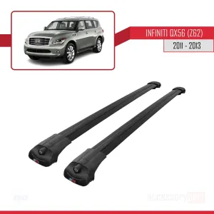 Infiniti QX56 Z62 2011-2013 Arası ile uyumlu ACE-1 Ara Atkı Tavan Barı SİYAH thumb 3
