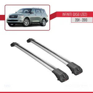 Infiniti QX56 Z62 2011-2013 Arası ile uyumlu ACE-1 Ara Atkı Tavan Barı GRİ thumb 3
