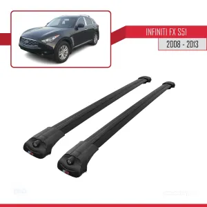Infiniti FX S51 2008-2013 Arası ile uyumlu ACE-1 Ara Atkı Tavan Barı SİYAH - Görsel 3