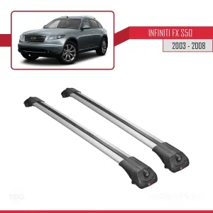 Infiniti FX (S50) 2003-2008 Arası ile uyumlu ACE-1 Ara Atkı Tavan Barı GRİ - Görsel 3