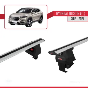 Hyundai Tucson (TL) 2016-2021 Arası ile uyumlu ACE-4 Ara Atkı Tavan Barı GRİ thumb 5