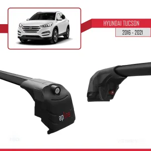 Hyundai Tucson (TL) 2016-2021 Arası ile uyumlu ACE-2 Ara Atkı Tavan Barı SİYAH thumb 4