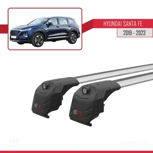 Hyundai Santa Fe (TM) 2019-2023 Arası ile uyumlu ACE-2 Ara Atkı Tavan Barı GRİ thumb 4