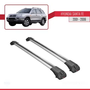 Hyundai Santa Fe (SM) 2001-2006 Arası ile uyumlu ACE-1 Ara Atkı Tavan Barı GRİ thumb 3