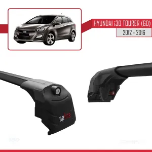 Hyundai i30 Tourer (GD) 2012-2016 Arası ile uyumlu ACE-2 Ara Atkı Tavan Barı SİYAH - Görsel 3