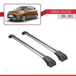 Hyundai i20 ACTIVE 2015-2020 Arası ile uyumlu ACE-1 Ara Atkı Tavan Barı GRİ - Görsel 3
