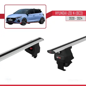 Hyundai i20 (BC3) N 2020 ve Sonrası ile uyumlu ACE-4 Ara Atkı Tavan Barı GRİ thumb 4
