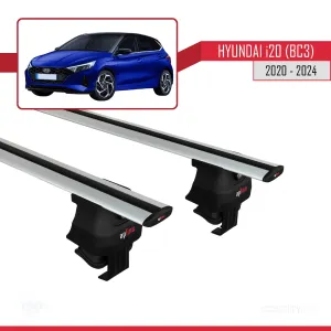 Hyundai i20 (BC3) 2020 ve Sonrası ile uyumlu ACE-4 Ara Atkı Tavan Barı GRİ - Görsel 4