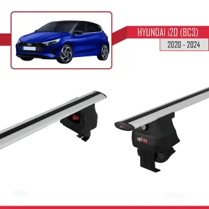 Hyundai i20 (BC3) 2020 ve Sonrası ile uyumlu ACE-4 Ara Atkı Tavan Barı GRİ - Görsel 5