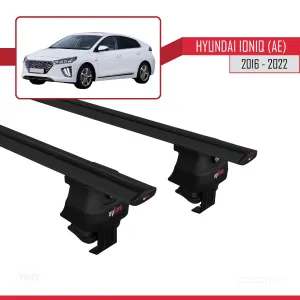 Hyundai Ioniq (AE) 2016-2022 Arası ile uyumlu ACE-4 Ara Atkı Tavan Barı SİYAH thumb 4