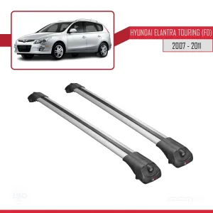 Hyundai Elantra Touring (FD) 2007-2011 Arası ile uyumlu ACE-1 Ara Atkı Tavan Barı GRİ thumb 3
