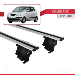 Hyundai Atos 1997-2008 Arası ile uyumlu ACE-4 Ara Atkı Tavan Barı GRİ thumb 2