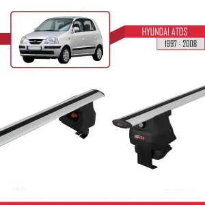 Hyundai Atos 1997-2008 Arası ile uyumlu ACE-4 Ara Atkı Tavan Barı GRİ thumb 3