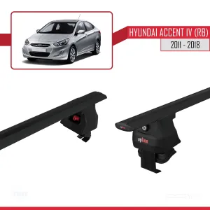 Hyundai Accent IV (RB) Sedan 2011-2018 Arası ile uyumlu ACE-4 Ara Atkı Tavan Barı SİYAH thumb 5
