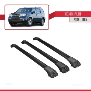 Honda Pilot YF3/YF4 2009-2015 Arası ile uyumlu ACE-1 Ara Atkı Tavan Barı SİYAH 3 ADET BAR - Görsel 3