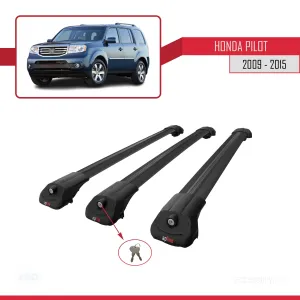 Honda Pilot YF3/YF4 2009-2015 Arası ile uyumlu ACE-1 Ara Atkı Tavan Barı SİYAH 3 ADET BAR - Görsel 4