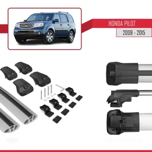 Honda Pilot 2009-2015 Arası ile uyumlu ACE-1 Ara Atkı Tavan Barı GRİ thumb 5