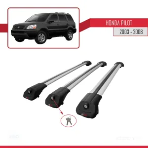 Honda Pilot YF1/YF2 2003-2008 Arası ile uyumlu ACE-1 Ara Atkı Tavan Barı GRİ 3 ADET BAR - Görsel 4