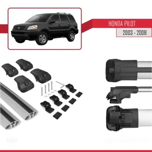 Honda Pilot YF1/YF2 2003-2008 Arası ile uyumlu ACE-1 Ara Atkı Tavan Barı GRİ - Görsel 5