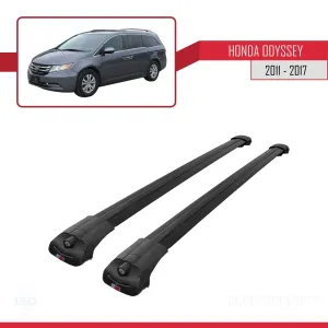 Honda Odyssey RL5 MPV 2011-2017 Arası ile uyumlu ACE-1 Ara Atkı Tavan Barı SİYAH - Görsel 3