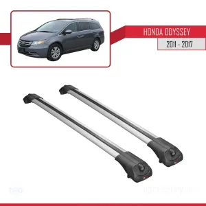 Honda Odyssey RL5 2011-2017 Arası ile uyumlu ACE-1 Ara Atkı Tavan Barı GRİ - Görsel 3