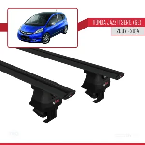 Honda Jazz II serie / Fit (GE) 2007-2014 Arası ile uyumlu ACE-4 Ara Atkı Tavan Barı SİYAH thumb 4