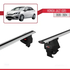 Honda Jazz / Fit (GR) 2020 ve Sonrası ile uyumlu ACE-4 Ara Atkı Tavan Barı GRİ thumb 4