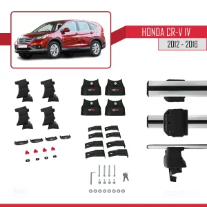 Honda CR-V IV 2012-2016 Arası ile uyumlu ACE-4 Ara Atkı Tavan Barı GRİ - Görsel 4