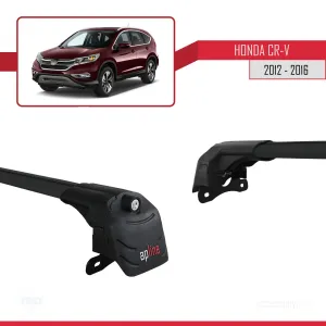 Honda CR-V 2012-2016 Arası ile uyumlu ACE-2 Ara Atkı Tavan Barı SİYAH thumb 5