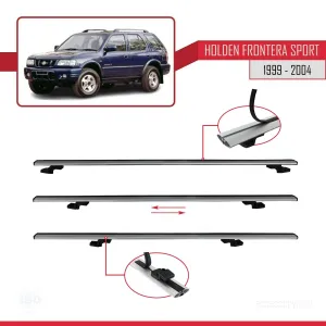 Holden Frontera Sport 1999-2004 Arası ile uyumlu Basic Model Ara Atkı Tavan Barı GRİ 3 ADET - Görsel 5