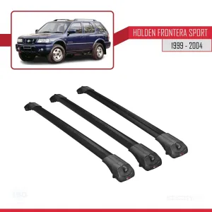 Holden Frontera Sport 1999-2004 Arası ile uyumlu ACE-1 Ara Atkı Tavan Barı SİYAH 3 ADET BAR thumb 3
