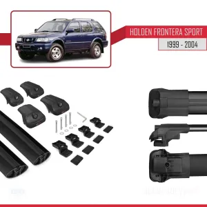 Holden Frontera Sport 1999-2004 Arası ile uyumlu ACE-1 Ara Atkı Tavan Barı SİYAH thumb 5