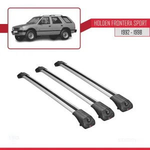 Holden Frontera Sport 1992-1998 Arası ile uyumlu ACE-1 Ara Atkı Tavan Barı GRİ 3 ADET BAR thumb 3