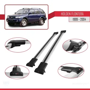 Holden Frontera 1999-2004 Arası ile Uyumlu FLY Model Ara Atkı Tavan Barı GRİ - Görsel 5