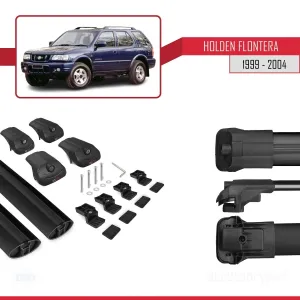 Holden Frontera 1999-2004 Arası ile uyumlu ACE-1 Ara Atkı Tavan Barı SİYAH - Görsel 5