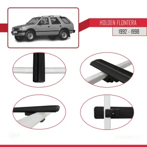 Holden Frontera 1992-1998 Arası ile uyumlu Basic Model Ara Atkı Tavan Barı SİYAH 3 ADET thumb 4
