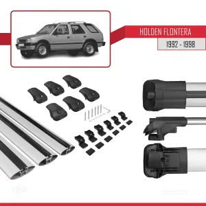 Holden Frontera 1992-1998 Arası ile uyumlu ACE-1 Ara Atkı Tavan Barı GRİ 3 ADET BAR thumb 5