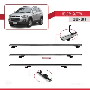 Holden Captiva 2006-2018 Arası ile uyumlu Basic Model Ara Atkı Tavan Barı GRİ 3 ADET - Görsel 5