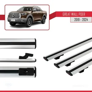 Great Wall Poer P71 2019 ve Sonrası ile uyumlu Basic Model Ara Atkı Tavan Barı GRİ 3 ADET - Görsel 5